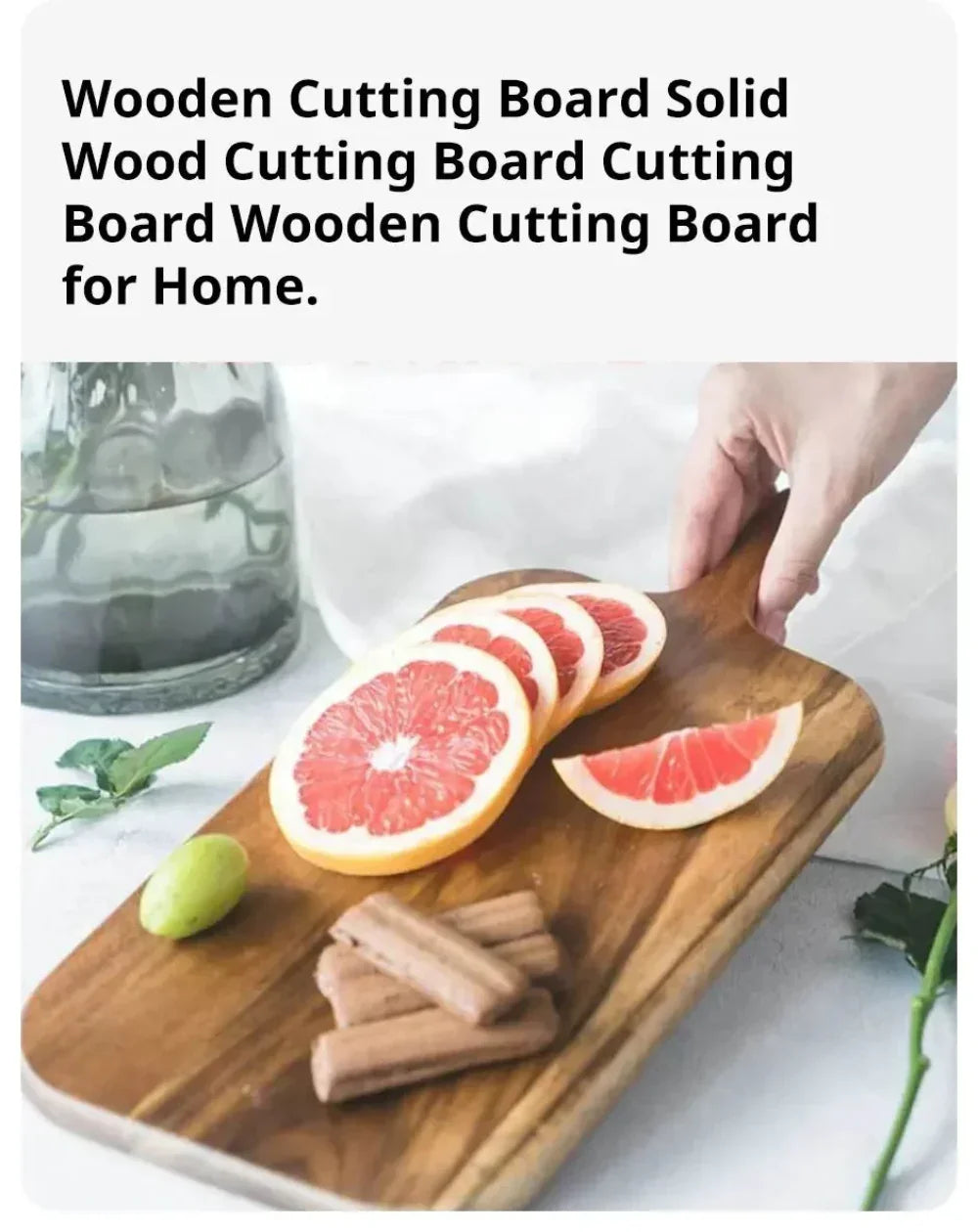 Wooden Cutting Board with Handle - House Of Avana