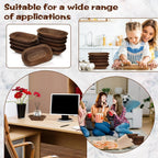 10 Pack Wooden Dough Bowls Bulk Rustic Dough Bowls Hand Carved Wood Bowl Dining Room Paulownia Bowls for... - House Of Avana [[SKU:HOA-TWR-005]]