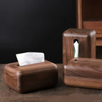 Tissue Box - Handcrafted Wooden with Lid, lifestyle image - House Of Avana