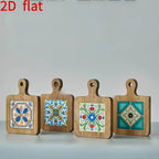 Wooden Heat-Resistant Pads - Floral Vintage