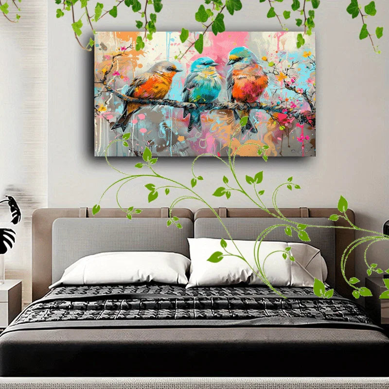 Wooden Framed Canvas Painting Artistic Printing, Corridor Home Living Room Decoration Suspensibility... - House Of Avana