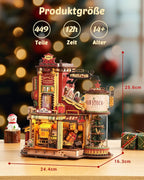 ROKR Dream Gift Factory Christmas Theme Dollhouse Music Box - Handcrafted Miniature Dollhouse with Rotating Carousel, Musical Figurines & Festive Decorations, Interactive Collectible Gift for Adults & Teens, Christmas Decor, House Of Avana [[SKU:HOA-XMS-034]]