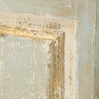 Wooden rectangle wall panel, natural brown carved wood, hanging sculpture - House of Avana