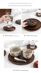 Round Wooden Tea Tray - House Of Avana [[SKU:HOA-KAC-405]]