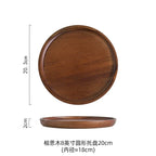 Round Wooden Tea Tray - House Of Avana [[SKU:HOA-KAC-405]]