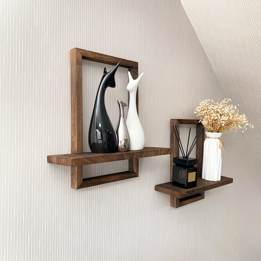 Floating Shelves - Rustic Wooden S, lifestyle image - House Of Avana