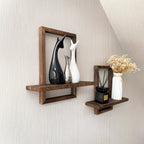 Floating Shelves - Rustic Wooden S, lifestyle image - House Of Avana