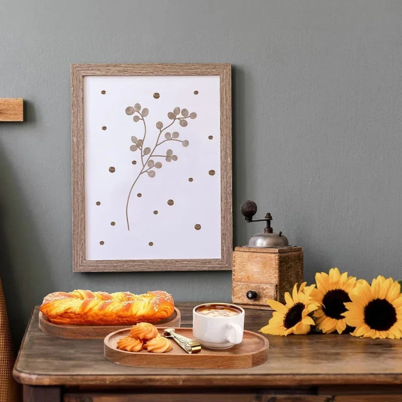 8-piece Wooden Serving Tray 11.5 X Inch (approx 29.9 X 10.5 Cm) Deli Board Oval Wooden Plate Cheese... - House Of Avana [[SKU:HOA-SRV-004]]