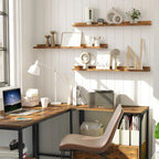 Shelves - Raised Edge Wooden Inch, front view - House Of Avana