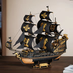 ROKR 3D Wooden Ship Model Kit - Intricate Seahorse Barque Design, Detailed Sailing Ship for Adults & Model Enthusiasts, Home Desk Decoration Gift, Wooden Construction, Nautical Decor, Detailed Craftsmanship House Of Avana