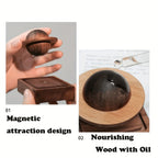Wooden Sphere Aromatherapy Diffuser - Essential Oil Car & Home Fragrance Accessory, No Battery Required, Room Fragrance, Portable House Of Avana