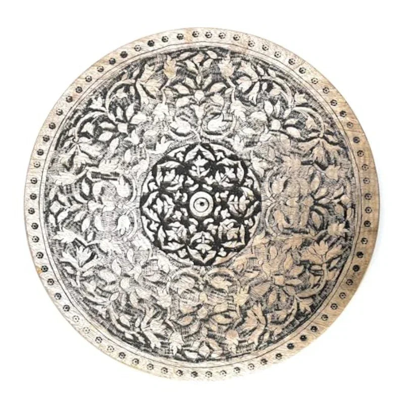 Wooden Tray - Rustic Serving Circle