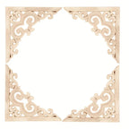 4-pack Wooden Corner Carvings, Transverse Orientation Wood Cabinet Corner Stickers, No Electricity or... - House Of Avana