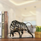 Iron woven cow Metal sculpture Iron sculpture Abstract sculpture Modern sculpture Home furnishings Animal sculpture Decoration C - House Of Avana