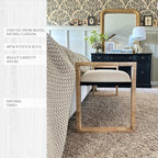 Woven Rattan Wooden Bench Decor Steals