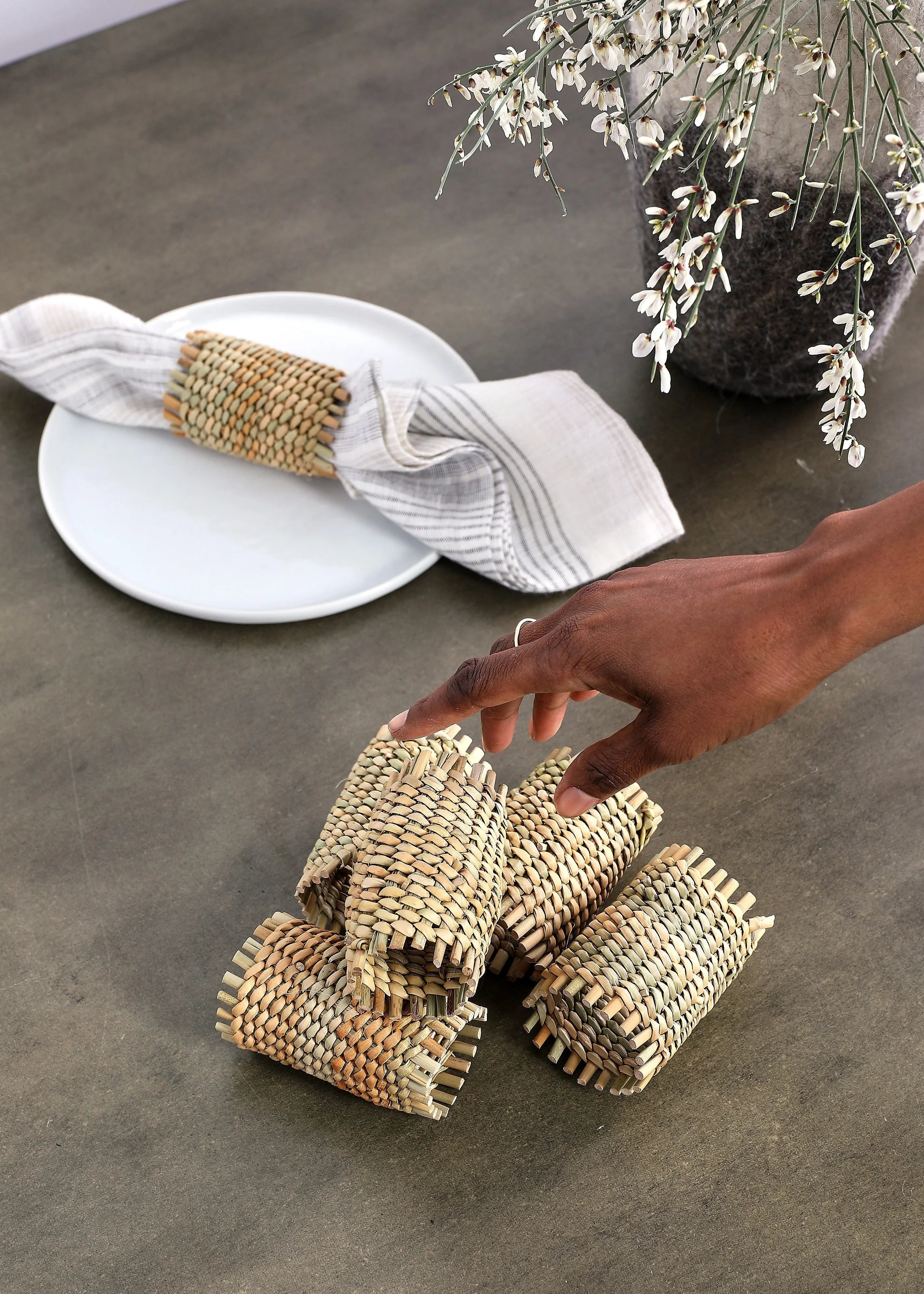 Xhosa Napkin Holders - Set of 4 Kanju Interiors