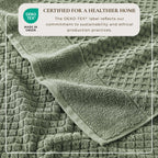 Cotton Diamond Waffle Weave Bath Towel Set - Grayson Collection