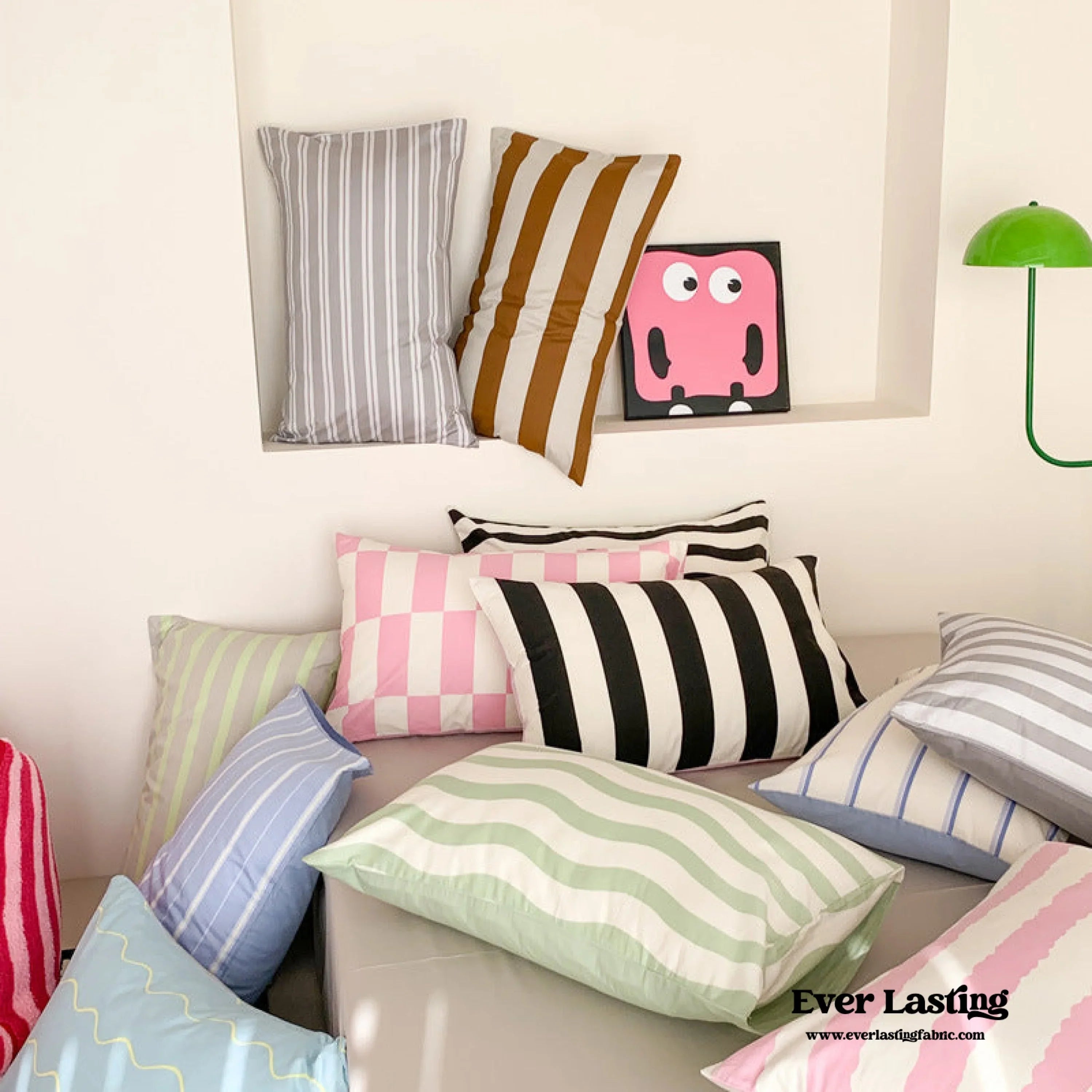 Y2K Pastel Wavy Striped Pillowcases (6 Styles) Ever Lasting