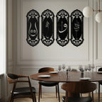 Ya Hafiz - Ya Allah Metal Wall Art Set - KAF246 Peony Atelier