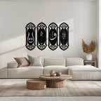 Ya Hafiz - Ya Allah Metal Wall Art Set - KAF246 Peony Atelier