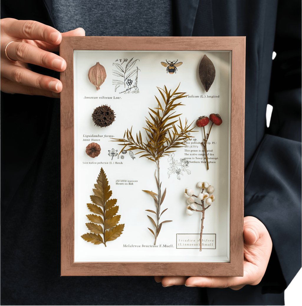 "The Botanist's Journal" Pressed Flower Art Frame