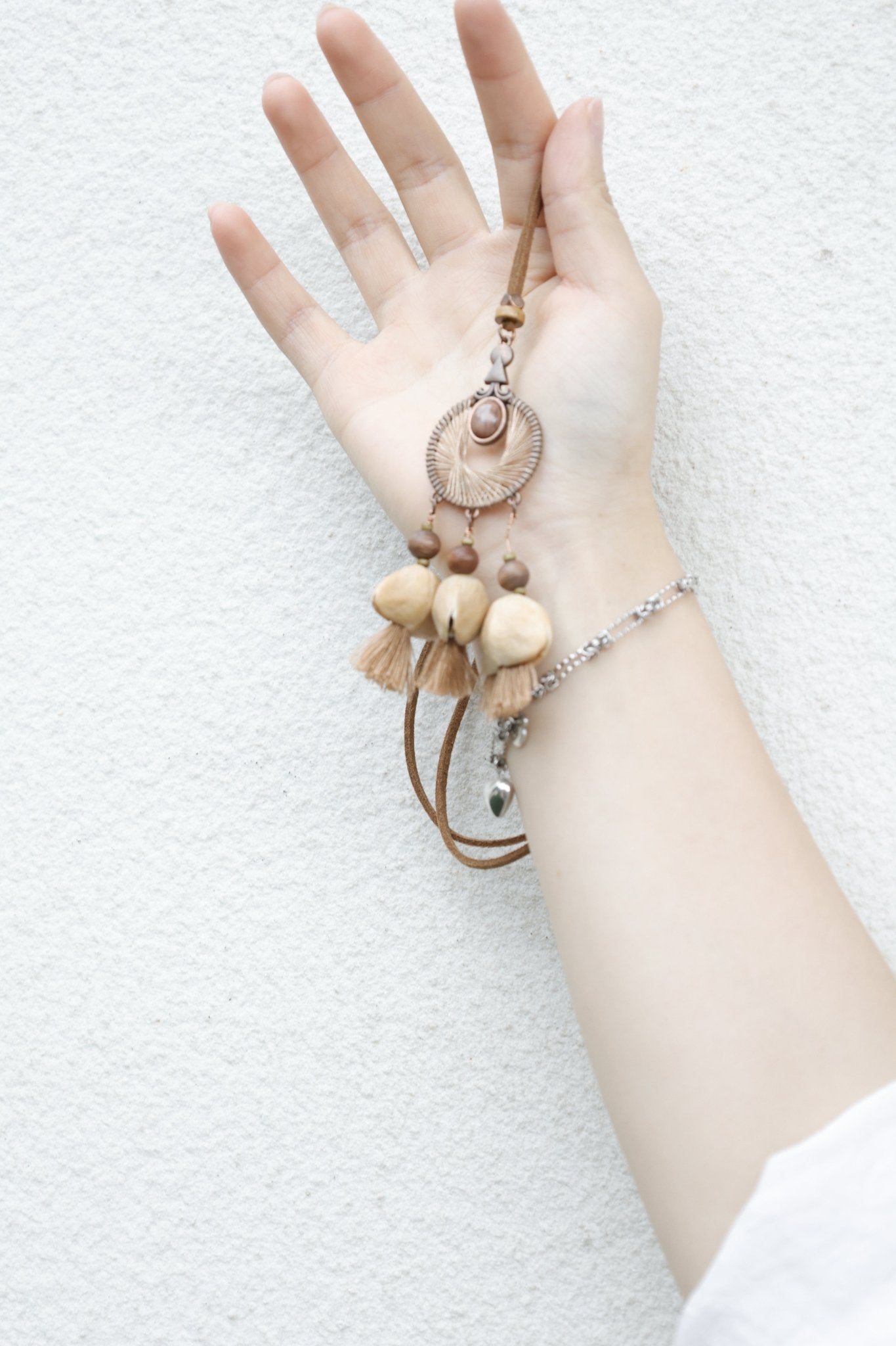"Bronze Dreamer" Spiral Mandala Seed Pendant