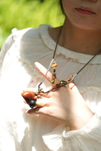 "The Woodland Tales" Seed Wood Necklace
