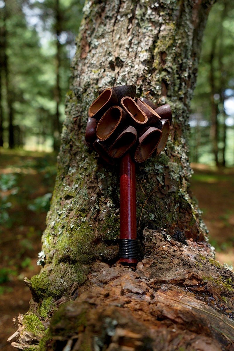 Juju Seed Pod Wooden Handle Shaker