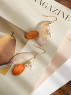 "Fairy Wings" Real Alstroemeria Earrings
