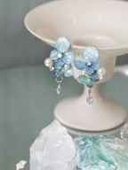 "Raindrop Waltz" Hydrangea Earrings