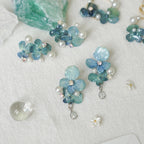 "Raindrop Waltz" Hydrangea Earrings