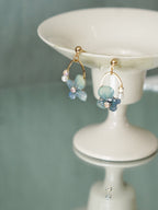 "Raindrop Waltz" Hydrangea Earrings
