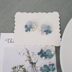 "Raindrop Waltz" Hydrangea Earrings