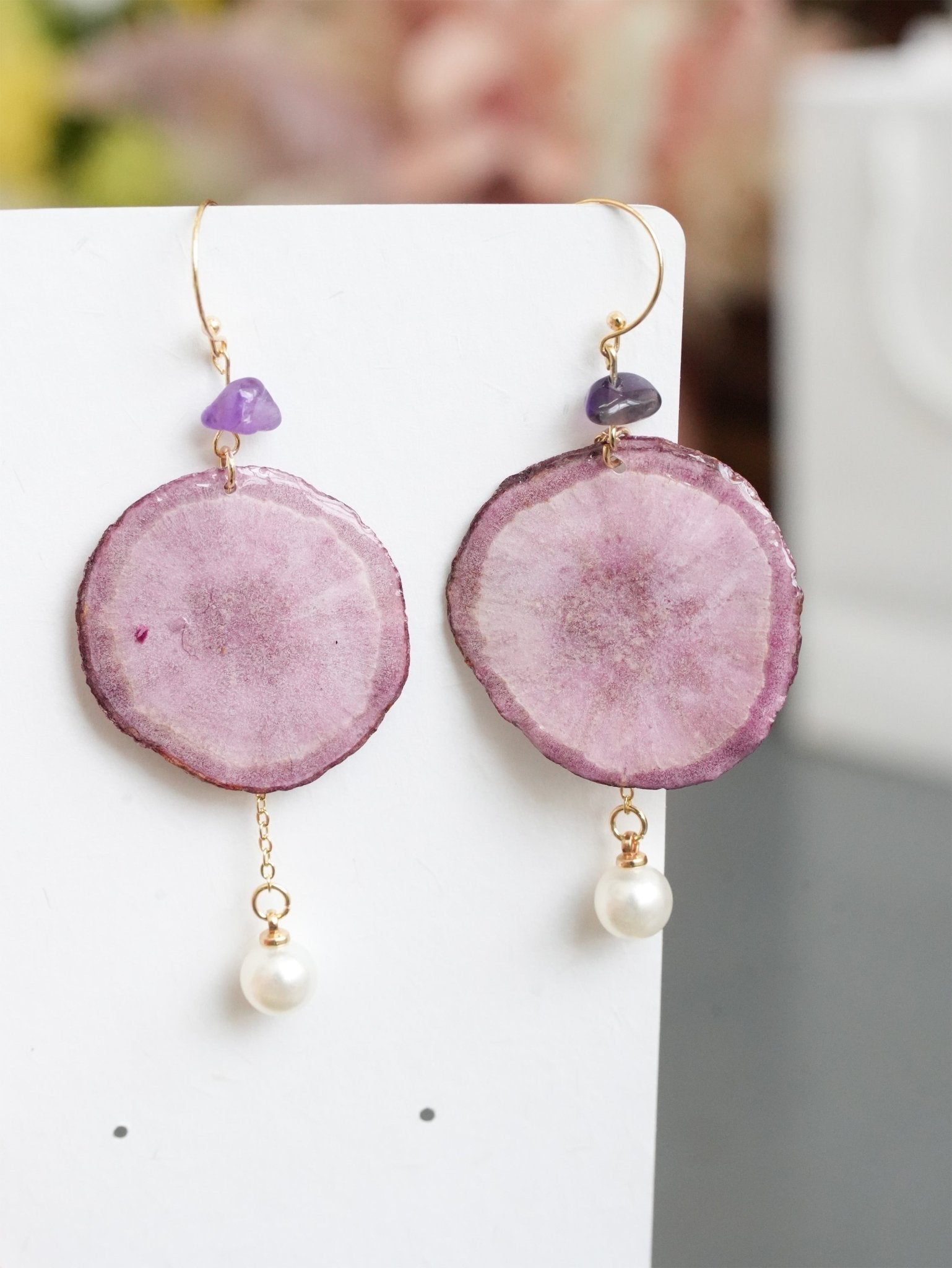 "Harvest Gem" Real Carrot＆Potato Earrings