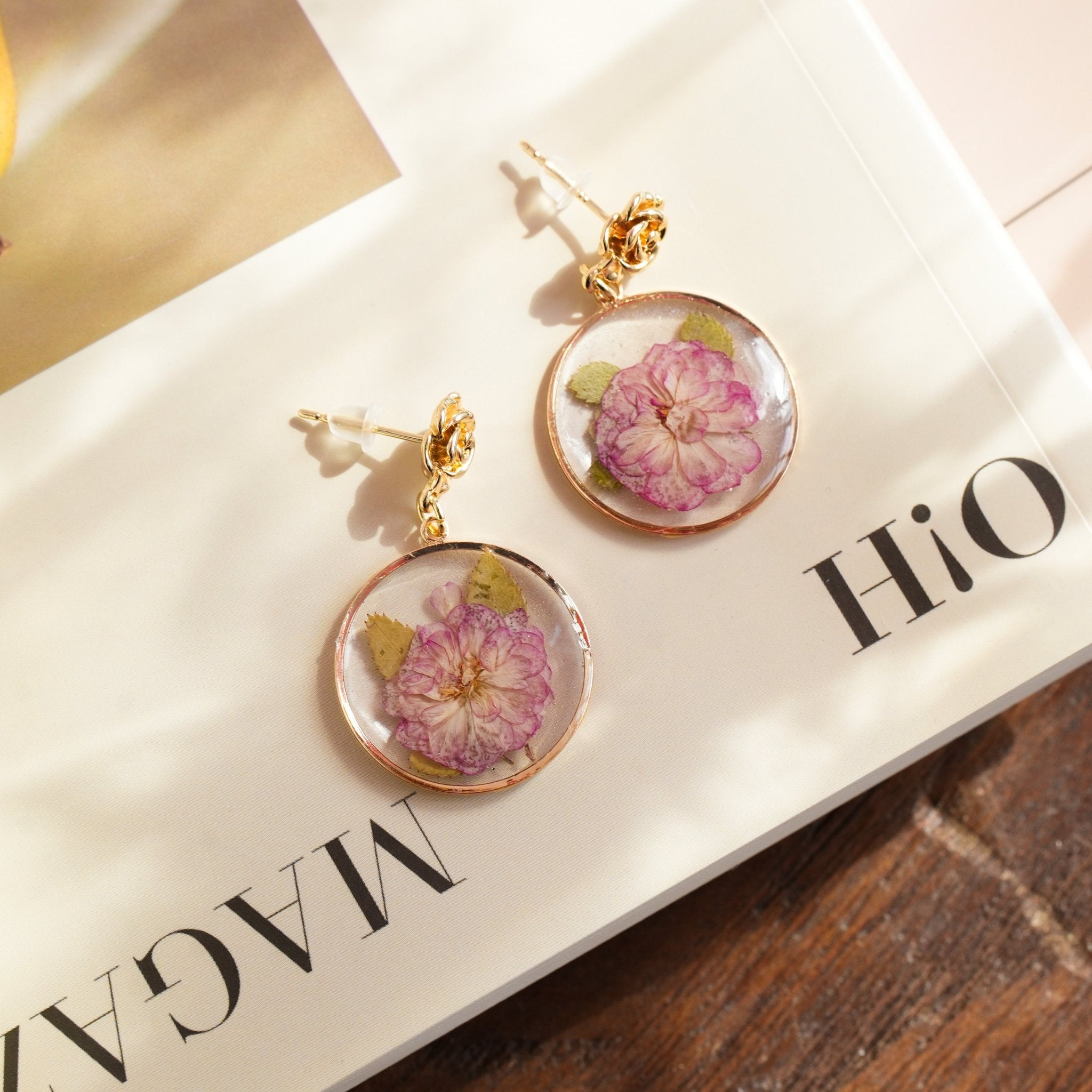 "Sakura Dream" Real Cherry Blossom Earrings