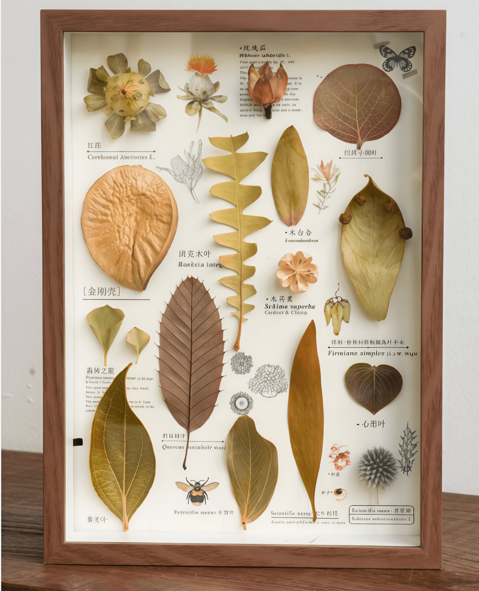 "The Rainforest Seed Vault" Tropical Specimen Shadow Box