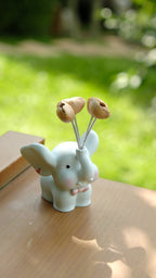 "Sweet Baby Elephant" Resin Seed Balloon Ornament