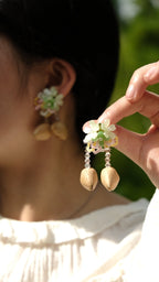"Spring Blossom" Flower Seed Earrings