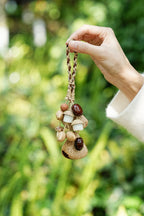 "Acorn Harvest" Bodhi Seed Braided Charm