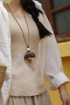"Zen Bell" Seed Rudraksha Necklace