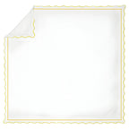 400TC Cotton Scallop Embroidery & Border Sateen Solid Duvet Cover Set PushpLinen