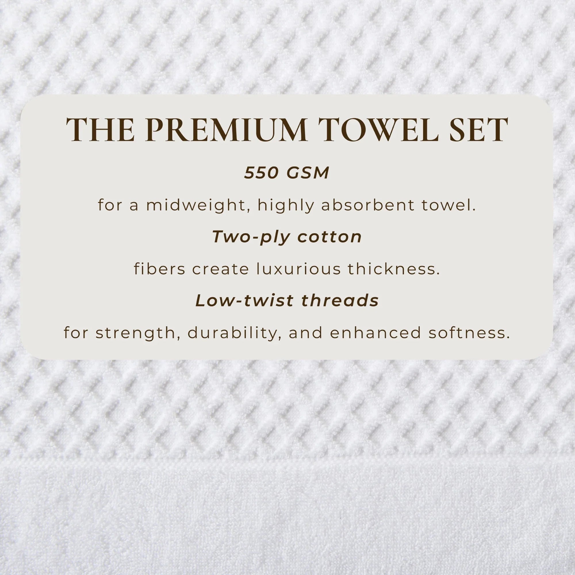 Cotton Diamond Waffle Weave Bath Towel Set - Grayson Collection Great Bay Home