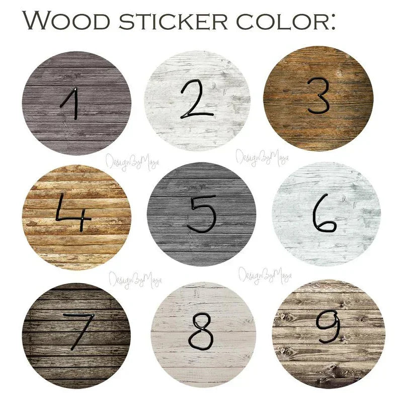 *you Create* - Wooden Themed Name Tag - Fabric Nursery Wall Art Decals - Personalized By You, detail shot - House Of Avana