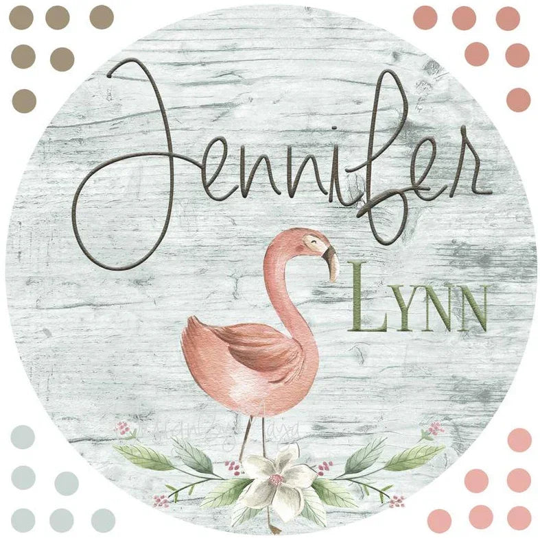 *you Create* - Wooden Themed Name Tag - Fabric Nursery Wall Art Decals - Personalized By You, angled view - House Of Avana