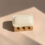 Angled Bamboo Soap Dish