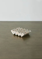 Zig-Zag Neutral Terrazzo Soap Dish Kanju Interiors