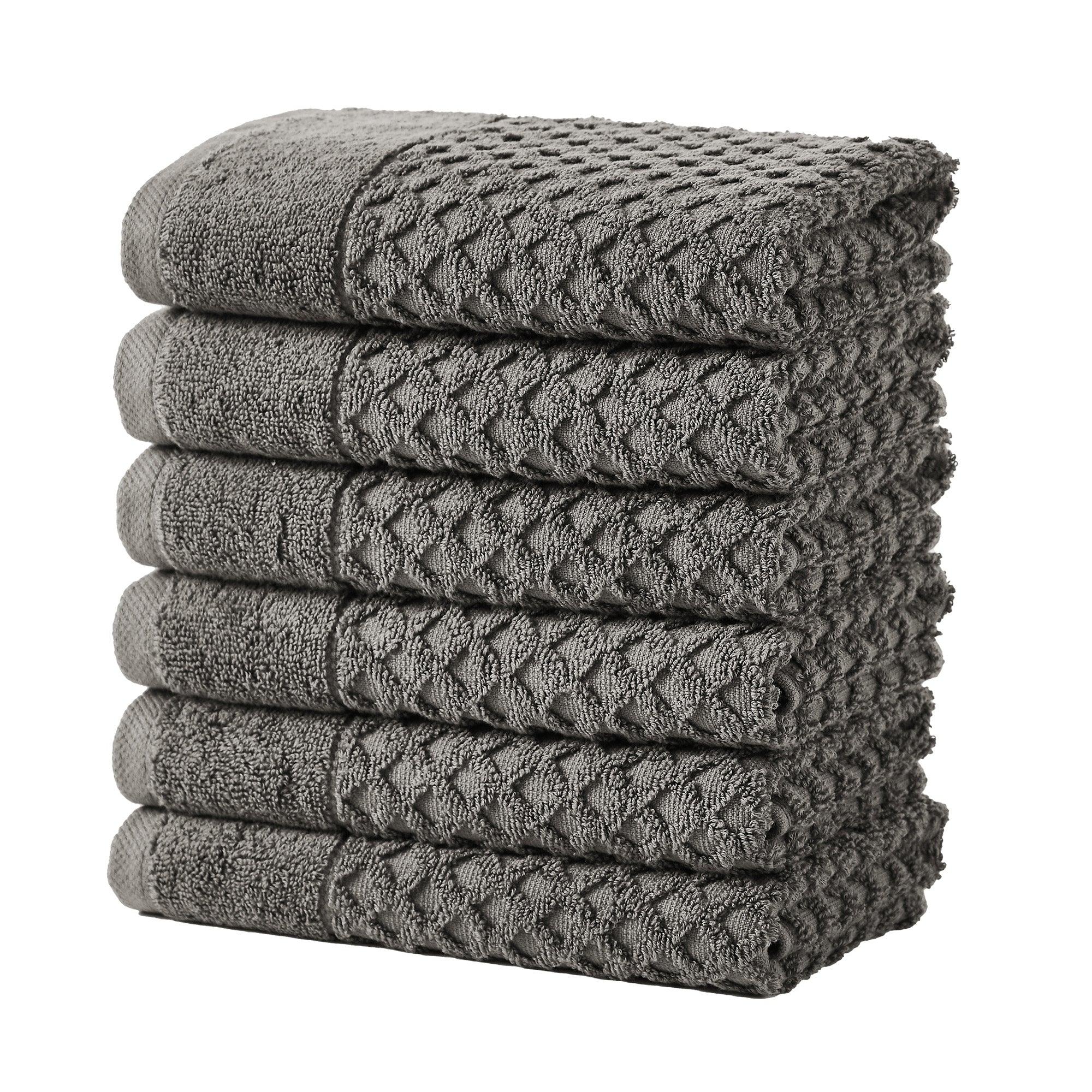 Cotton Diamond Waffle Weave Bath Towel Set - Grayson Collection