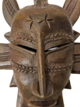 Senoufu Passport Mask With Kalao On Head - Décor Masks Wall Decor