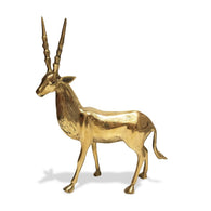 West African Golden Antelope Lost Wax Hand Cast Bronze Statue