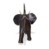 West African Elephant Hand Cast Bronze Statue | House of Avana